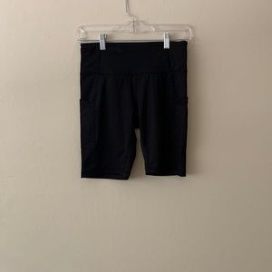 Black biker shorts